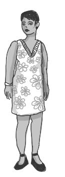 Illustration von einer Frau
