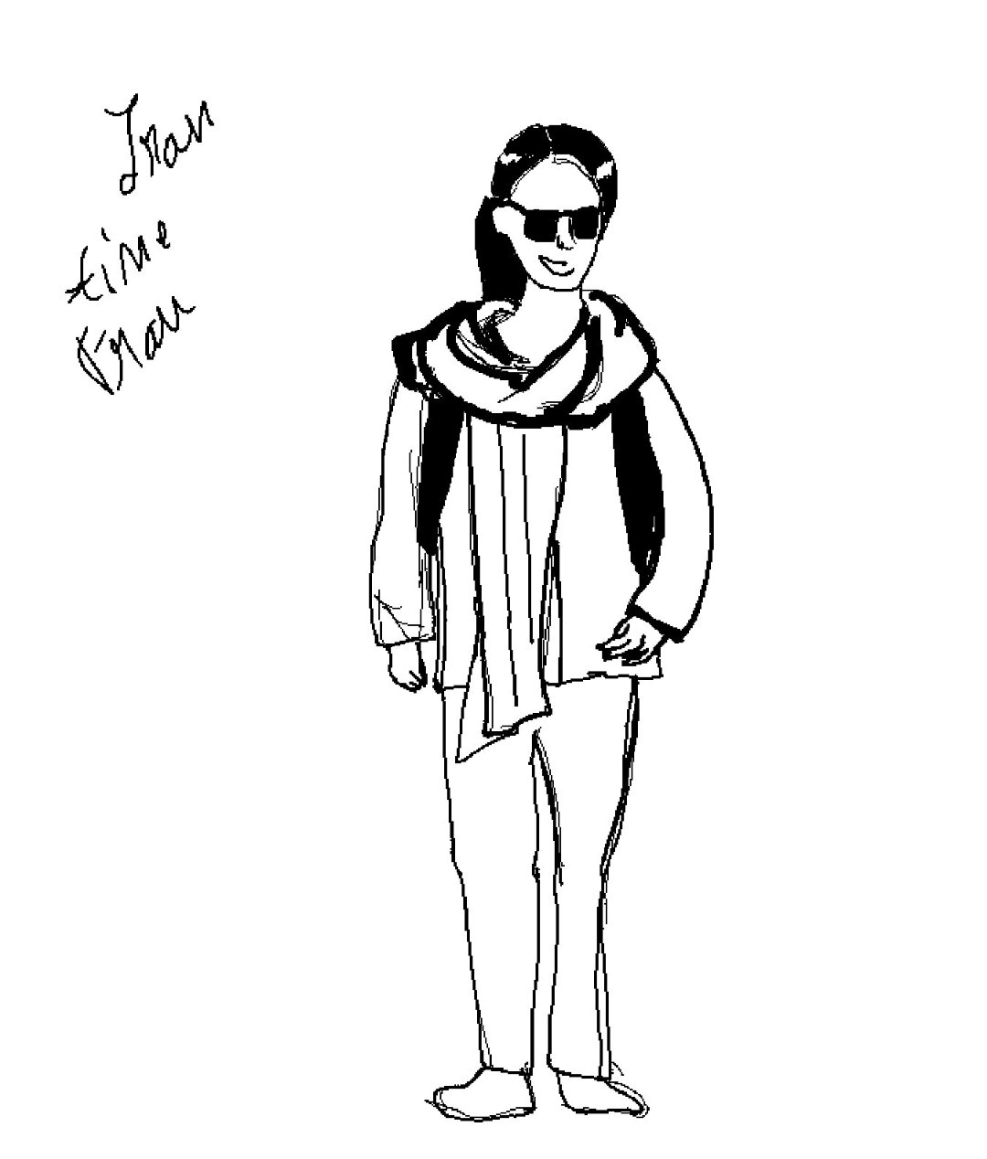 Illustration von einer Frau