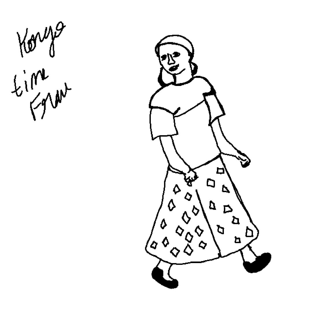 Illustration von einer Frau