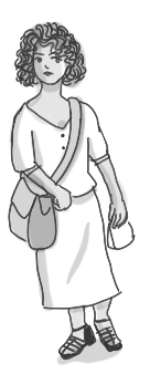 Illustration von einer Frau