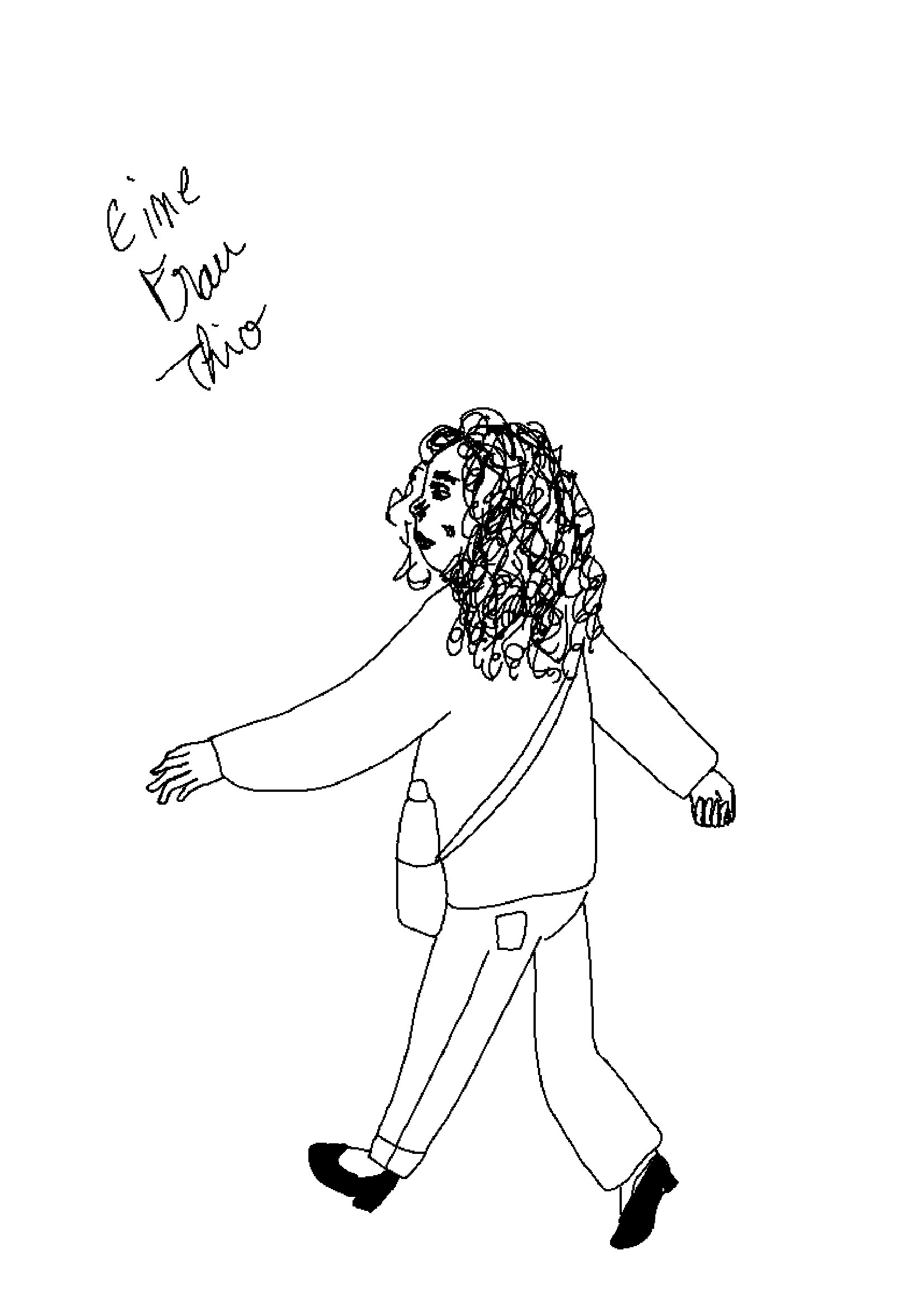 Illustration von einer Frau